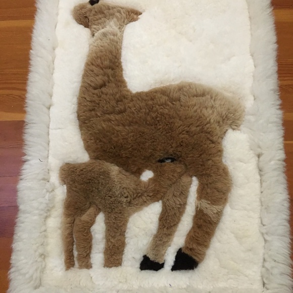 Vintage Handmade Parisian Alpaca Rug - Picture 4 of 4